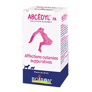 Abcèdyl - Traitement homéopathique des affections cutanées - Chien et chat - 30 ml - BOIRON