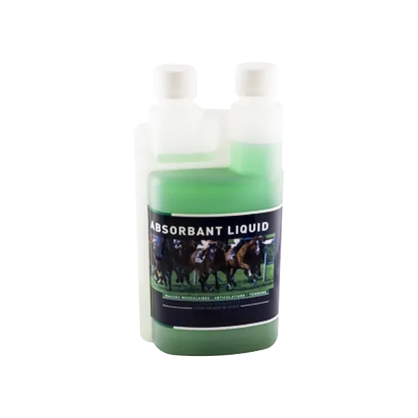 Absorbant Liquid - Lotion relaxante pour muscles du cheval - 1 L - GREENPEX