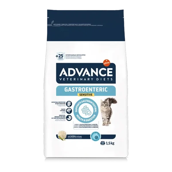 Advance Veterinary Diets Gastroenteric Sensitive - Chat - 1,5 kg - ADVANCE