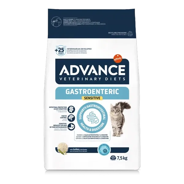 Advance Veterinary Diets Gastroenteric Sensitive - Chat - 7,5 kg - ADVANCE
