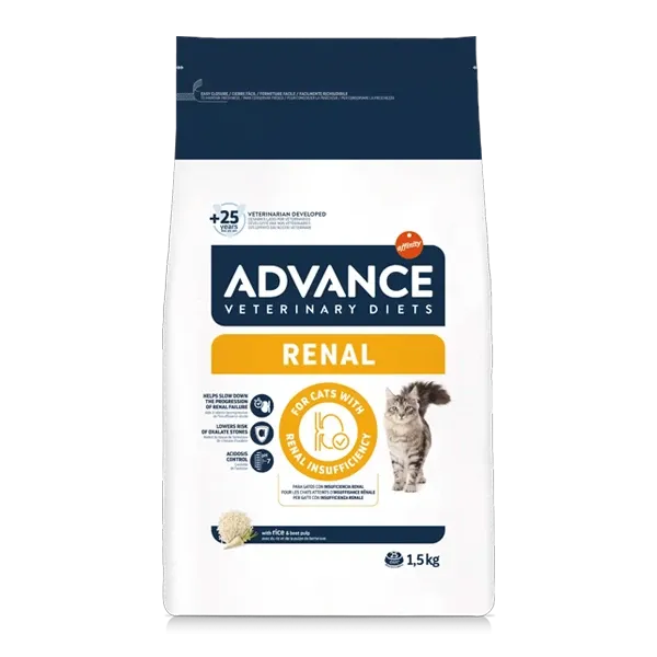 Advance Veterinary Diets Renal - Croquettes pour chat - 1,5 kg - ADVANCE