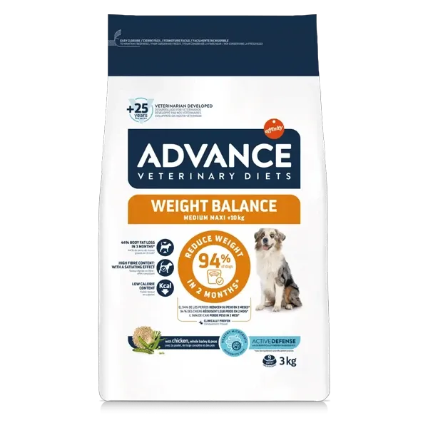 Advance Veterinary Diets Weight Balance Medium Maxi - Chien - 3 kg - ADVANCE