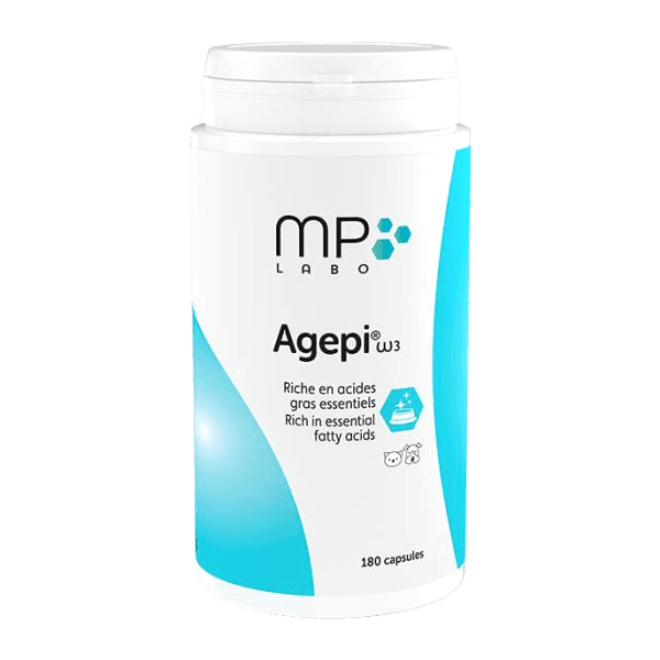 Agepi Omega 3 - Acides gras - 180 capsules - Chien et chat - MP LABO