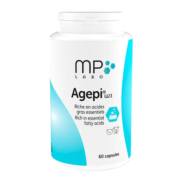 Agepi Omega 3 - Acides gras - 60 capsules - Chien et chat - MP LABO