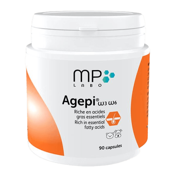 Agepi Omega 3 et 6 - Acides gras - 90 capsules - Chien et chat - MP LABO