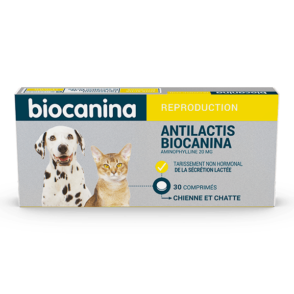 Antilactis - Tarissement sécrétion lactée - Chien et chat - 30 comprimés - BIOCANINA