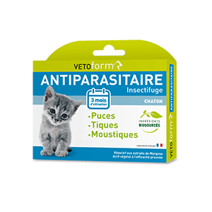 Antiparasitaire insectifuge pipettes - Chaton - VETOFORM