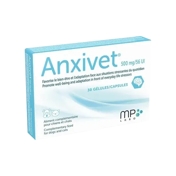 Anxivet - Anxiété du chien et du chat - 30 gélules - MP LABO