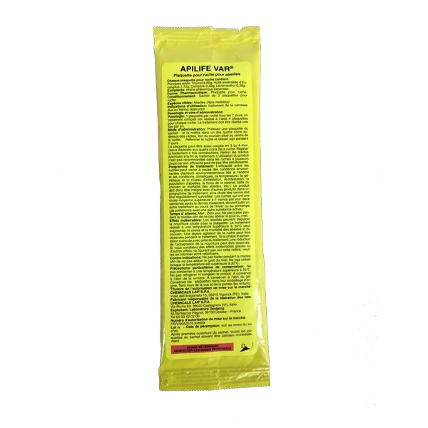 Apilife Var - Parasite varroa des Abeilles - 2 plaquettes - DESTAING