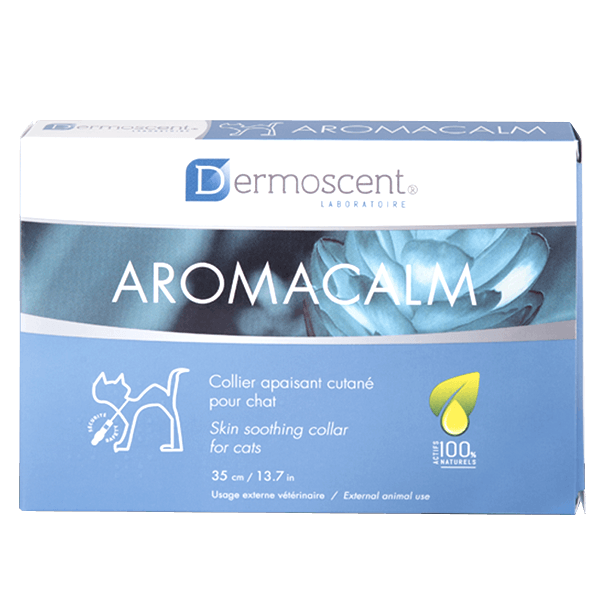 AromaCalm - Collier apaisant cutané - Stress - Chat - 35 cm - DERMOSCENT