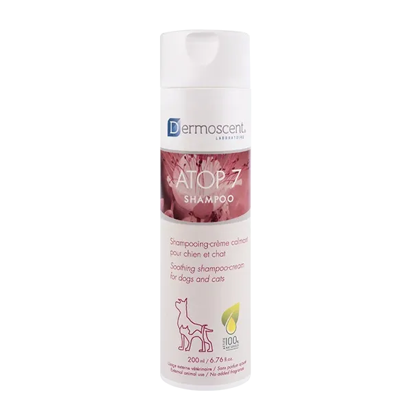 Atop 7 Shampoo - Shampooing - crème calmant - Peau allergique - Chien et chat - 200 ml - DERMOSCENT