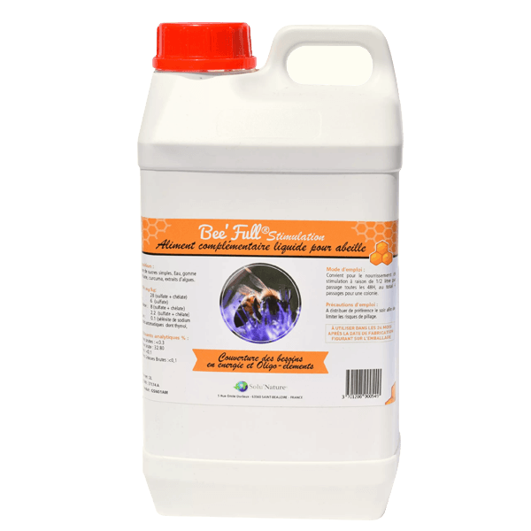 Bee'Full Stimulation - Alimentation des abeilles - Energie - 5 L - SOLU'NATURE