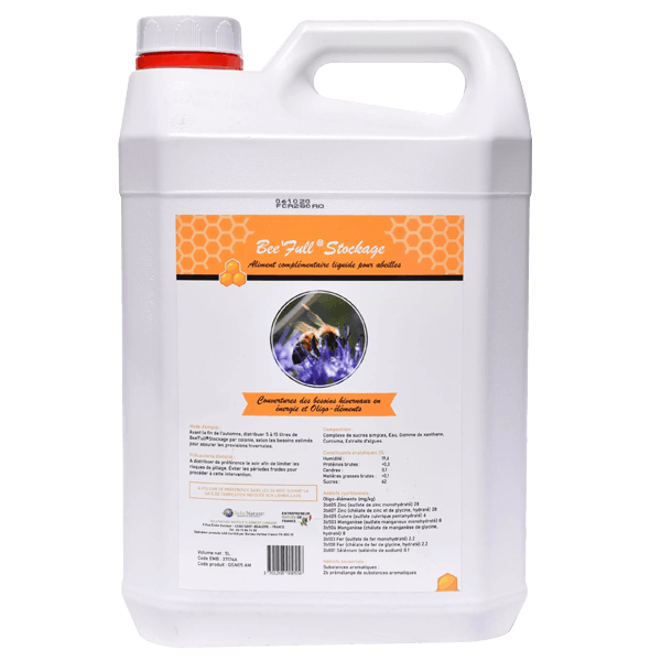 Bee’Full Stockage – Réserves hivernales – Abeilles – 5 L – SOLU’NATURE