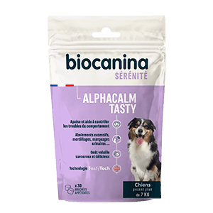 Alphacalm tasty - Stress und Angst - Hund - 30 Kauhappen - BIOCANINA
