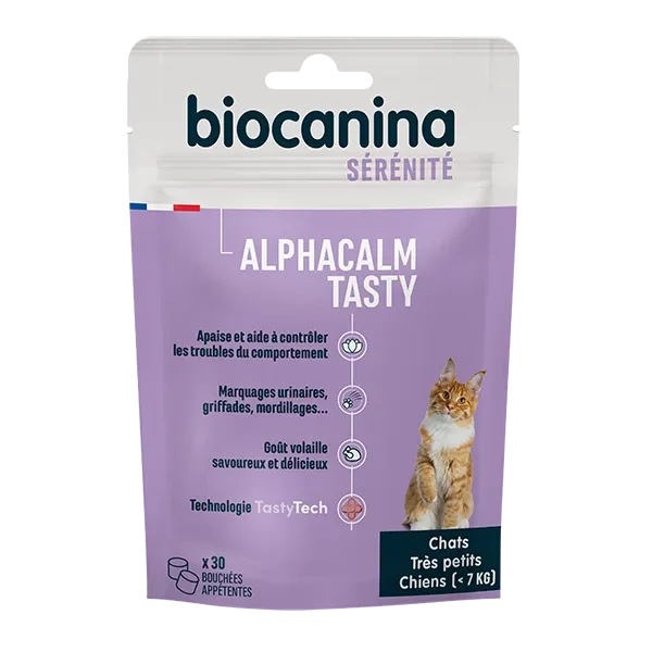 Alphacalm tasty - Stress et anxiété - Chat - 30 bouchées - BIOCANINA