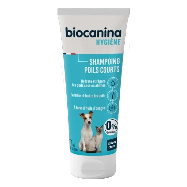 Shampoing Poils courts - Chien et chat - 200 ml - BIOCANINA