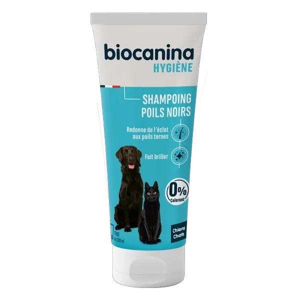 Shampoing - Poils noirs - Chien et Chat - 200 ml - BIOCANINA
