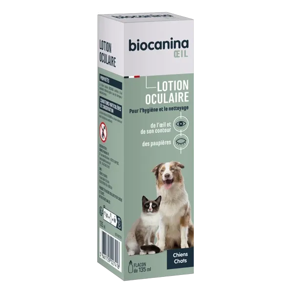 Lotion oculaire pour chien et chat (Biophtal) - 135 ml - BIOCANINA