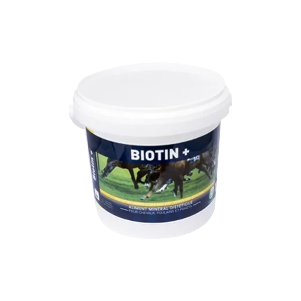 Biotin + Biotine pour chevaux - Soins des sabots, onglons, et de la peau - 1,4 kg - GREENPEX