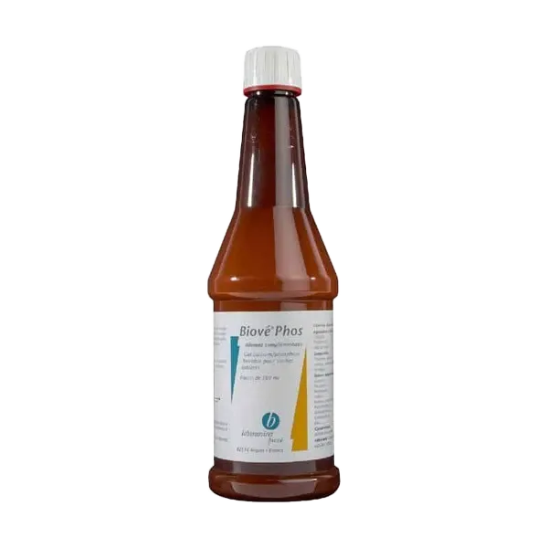 Biové Phos - Gel oral au phosphore et calcium pour vache laitière - 500 ml - BIOVÉ INOVET
