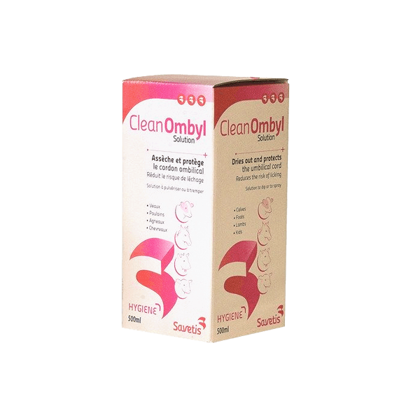 CleanOmbyl - Assèchant cordon ombilical - 500 ml - Bovins - SAVETIS