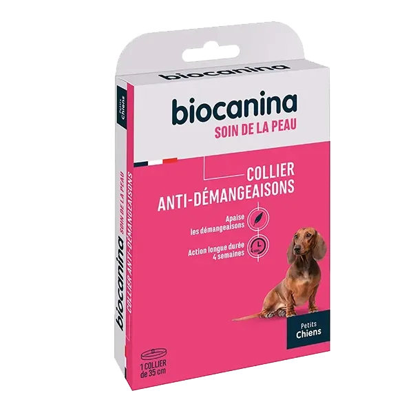 Collier anti-démangeaisons pour petits chiens - 35 cm - BIOCANINA
