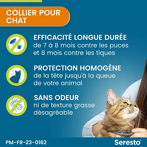 Collier Seresto chat anti-puces - ELANCO 2