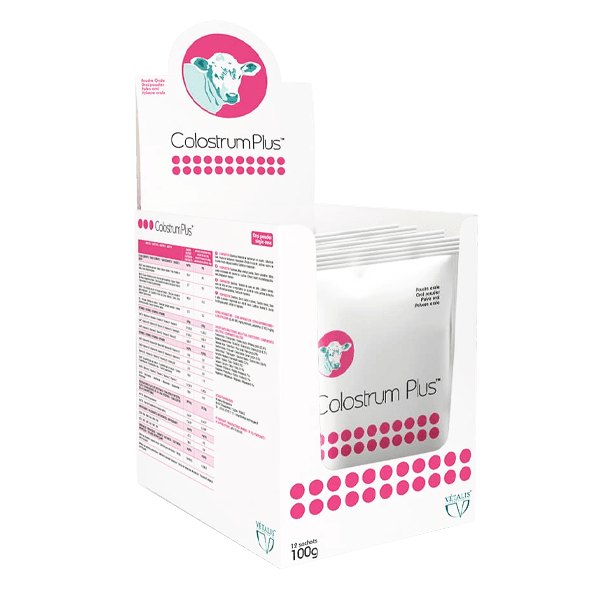 Colostrum Plus - Immunité et vitalité - 1 sachet de 100 g - Veau - VETALIS