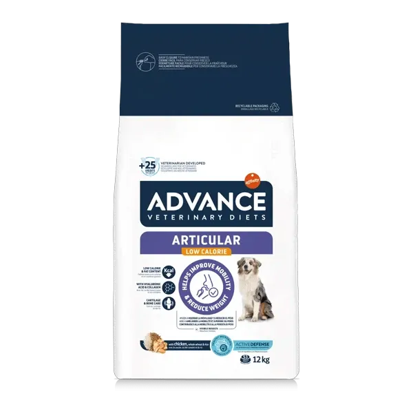Advance Veterinary Diets Articular Low Calorie pour Chien - 12 kg - ADVANCE