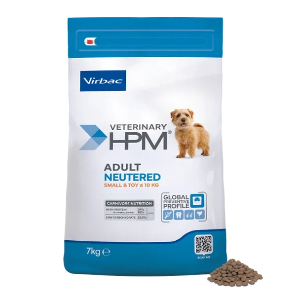 Croquettes chien - Veterinary HPM Adulte Neutered Small & Toy - 7 kg - VIRBAC