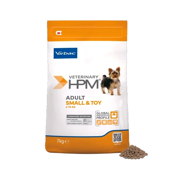Croquettes - Veterinary HPM Adult Small & Toy pour chien - 7 kg - VIRBAC