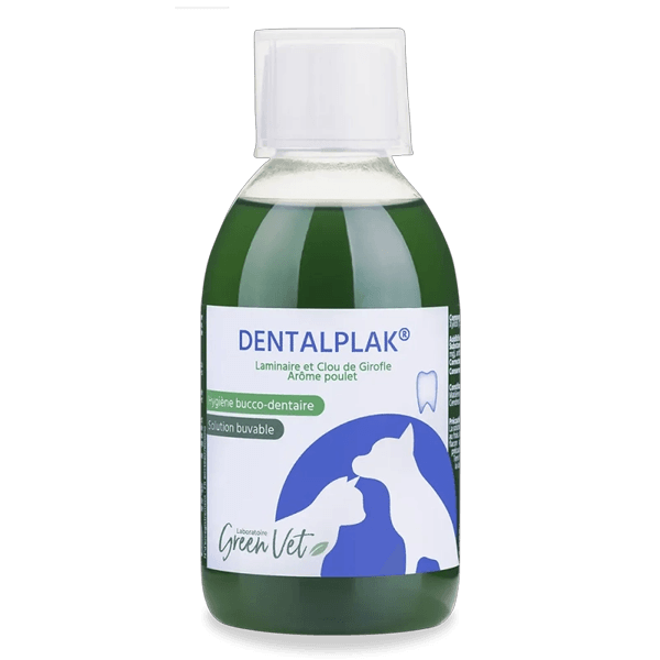Dentalplak - Dentifrice liquide - Arôme poulet - 250 ml - Chien et chat - GREENVET