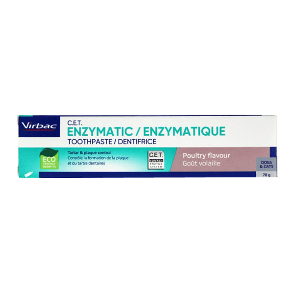 Dentifricio Enzimatico - Gusto pollo - 70 g - Cane e gatto - VIRBAC