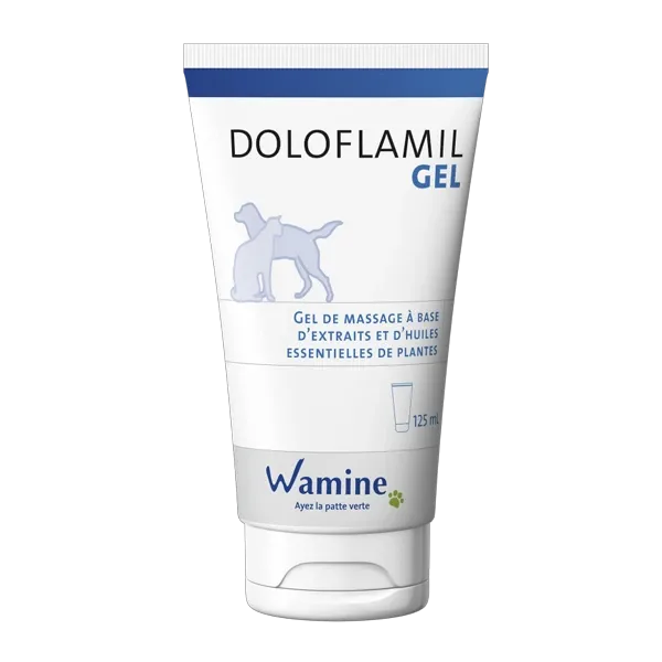 Doloflamil Gel de massage - inflammations musculaires du chien et chat - 125 ml - WAMINE