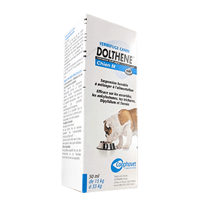 Dolthene Chien M - Vermifuge chien de 13 à 33 kg - 50 ml - COOPHAVET