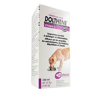 Dolthene Chien L - Vermifuge chien de 33 à 66 kg - 100 ml - COOPHAVET