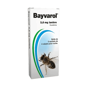 Bayvarol - Varroa de l'abeille - 5 sachets de 4 lanières - VETO - PHARMA - Produits-veto.com
