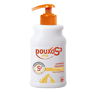 Douxo S3 Pyo Shampooing désinfectant et hydratant pour chien et chat - 200 ml - CEVA