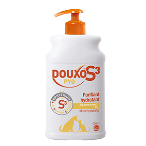 Douxo S3 Pyo Shampooing désinfectant et hydratant pour chien et chat - 500 ml - CEVA