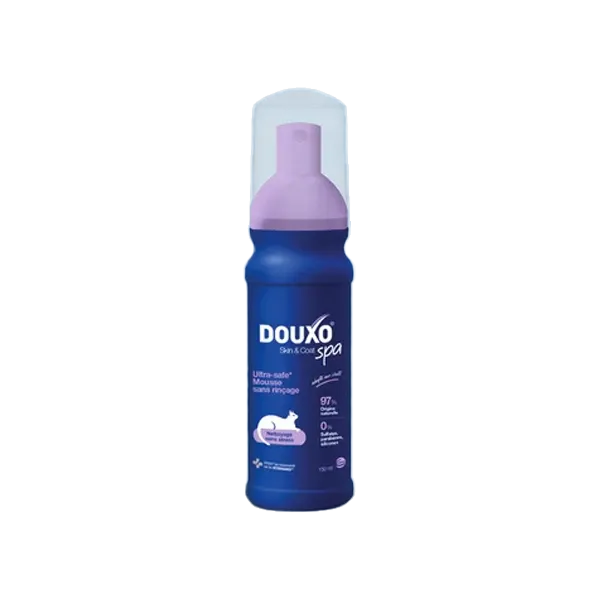 Douxo Spa Mousse sans rinçage pour chat - 150 ml - CEVA