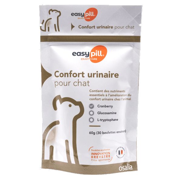 Easypill Confort Urinaire - 30 boulettes de 2 g - Chat - OSALIA