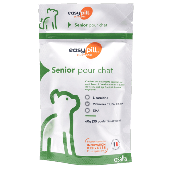 Easypill Senior - Nutriments - 30 barres de 2 g - Chat - OSALIA