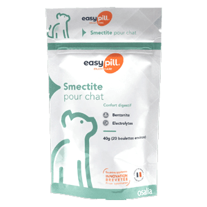 Easypill - Smectite - Chat - Confort digestif - 20 boulettes - OSALIA
