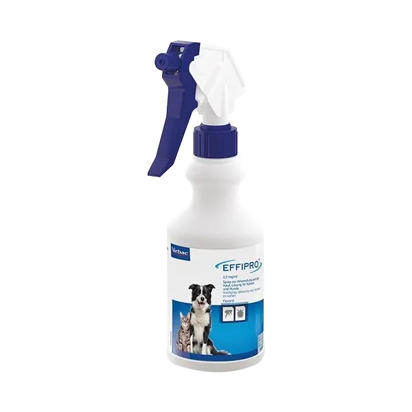 Effipro spray 2,5 mg/ml - Antipuces et tiques pour chien et chat - 500 ml - VIRBAC
