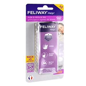 Feliway Help - 3 Recharges de 7 jours - Stress ponctuelles - CEVA