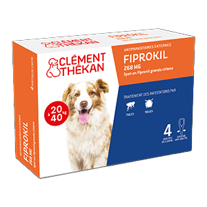 Fiprokil - 268 mg - Grands chiens - Antiparasitaire - de 20 à 40 kg - CLÉMENT THÉKAN