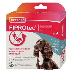Fiprotec - Środki przeciwpasożytnicze - Pies - 10-20 KG - BEAPHAR