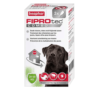 Fiprotec Combo – Pies duży – od 20 do 40 kg – BEAPHAR