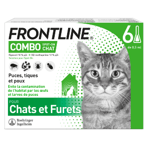 Frontline Combo Chat - Antiparassitario per gatti e furetti - 6 pipette - BOEHRINGER INGELHEIM