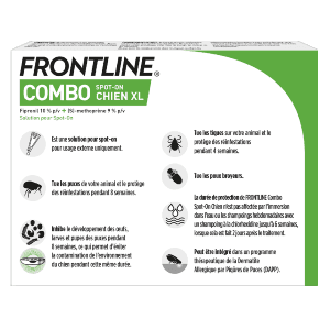 Frontline Combo - Anti-puces - XL - + de 40 kg - 4 pipettes - BOEHRINGER INGELHEIM 2